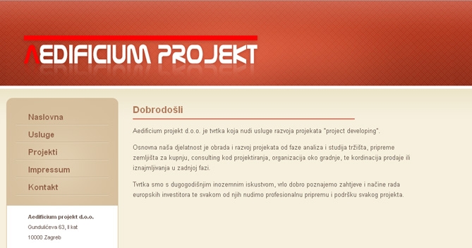 Aedificium projekt