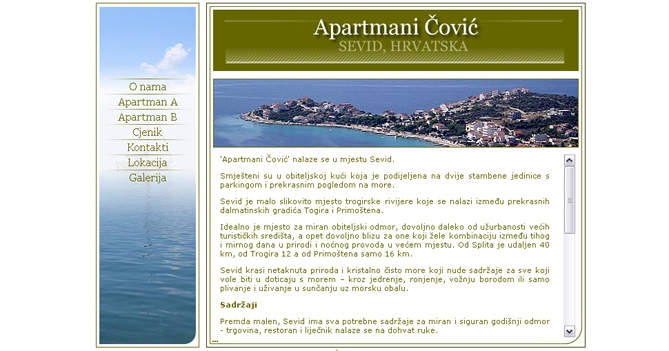 Apartmani Čović