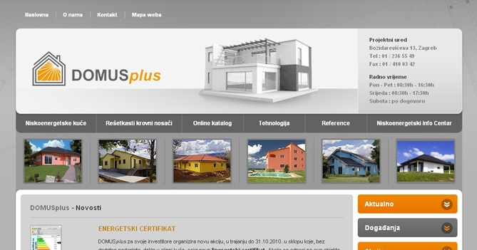 DOMUSplus d.o.o  - Projektiranje, proizvodnja i graditeljstvo