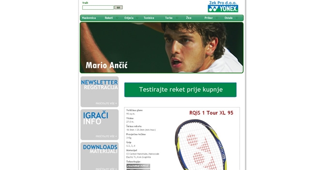 Yonex oprema za tenis