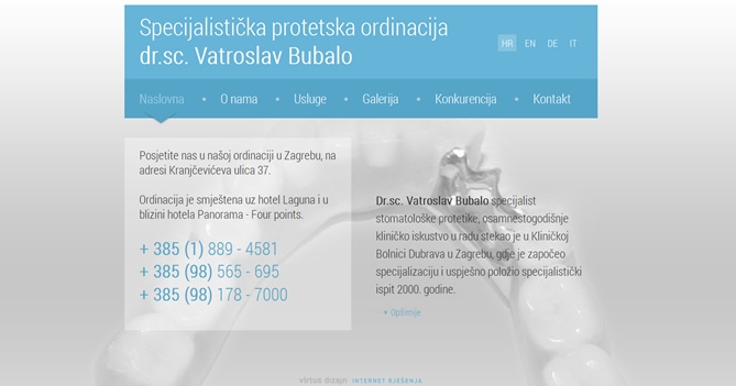 Stomatologija dr.sc.Vatroslav Bubalo