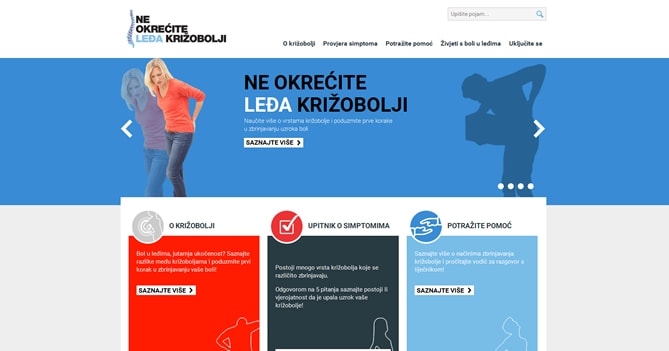 Ne okrećite leđa križobolji